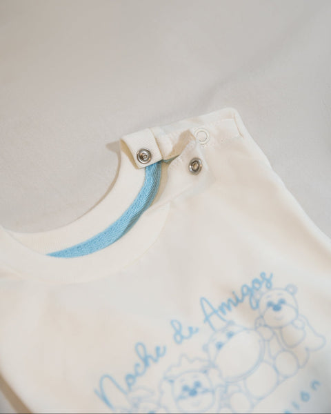 Polito x Arrurrú: Pijama con Piecitos Unisex Para Recién Nacidos