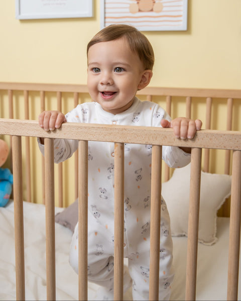Polito x Arrurrú: Pijama con Piecitos Unisex Para Recién Nacidos