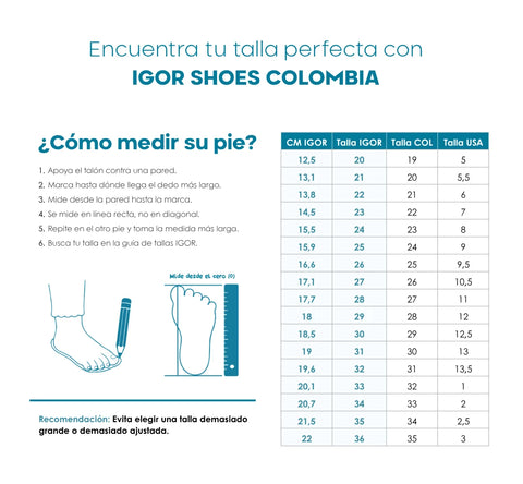 Tenis Velcro IGOR para Niños