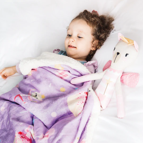 Cobija para bebés con estampado de gata hada
