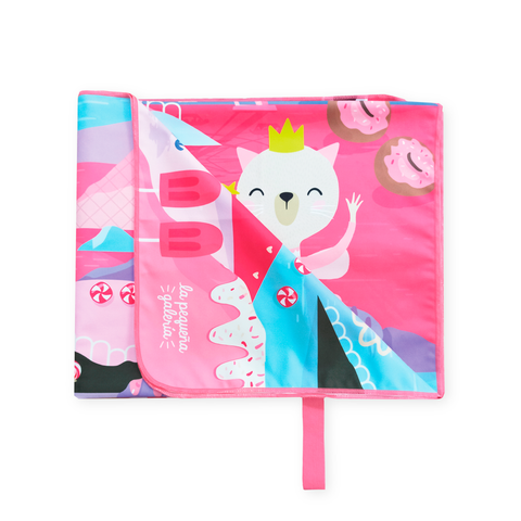 Toalla Microfibra De Niña Con Estampado De Gata Flora