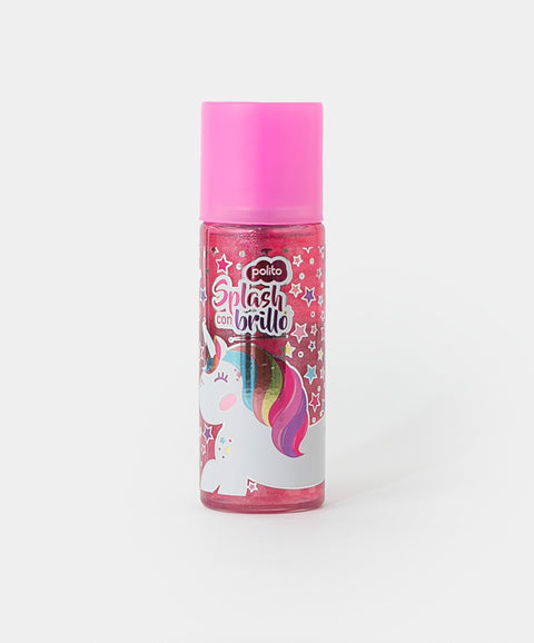 Splash para niña con glitter multicolor