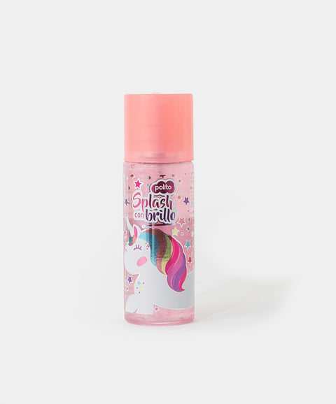 Splash para niña con glitter multicolor