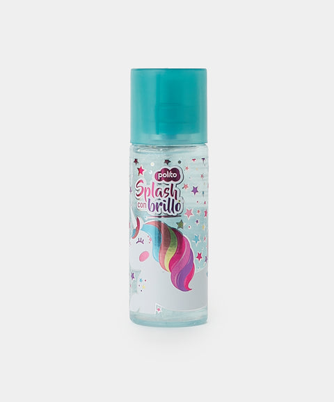 Splash para niña con glitter multicolor