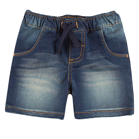 Bermuda para recién nacido en denim color índigo