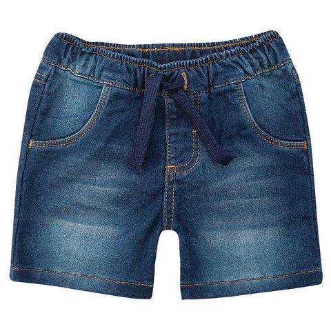 Bermuda para recién nacido en denim color índigo