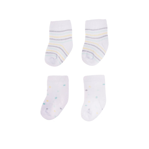 Medias x 2 unisex color blanco