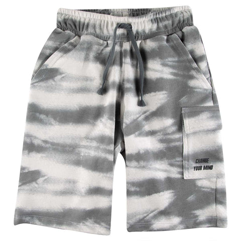 Bermuda para niño en burda estilo tie dye
