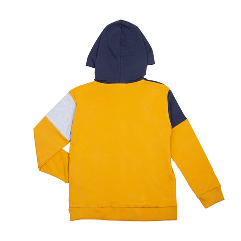 Buzo para niño en burda color ocre