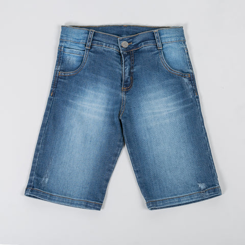 Bermuda Para Niño En Denim Color Índigo