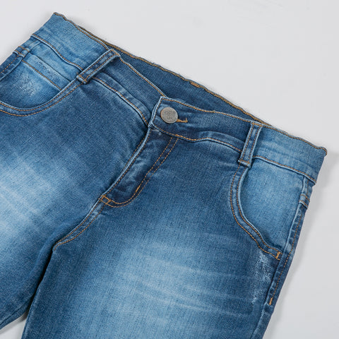 Bermuda Para Niño En Denim Color Índigo