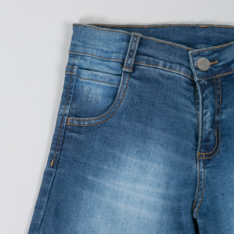 Bermuda Para Niño En Denim Color Índigo