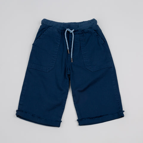 Bermuda para niño en twill color azul