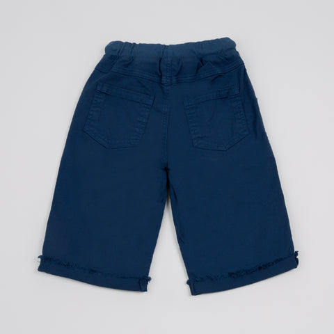 Bermuda para niño en twill color azul