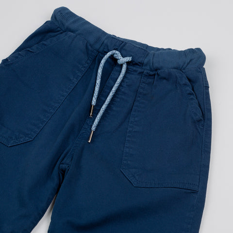 Bermuda para niño en twill color azul