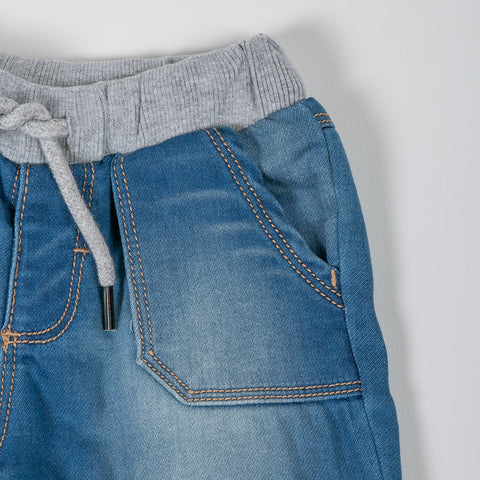 Bermuda Para Recién Nacido En Denim