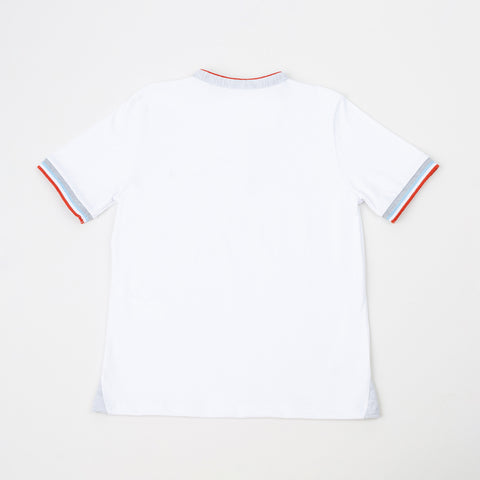 Camiseta para niño en algodón color blanco