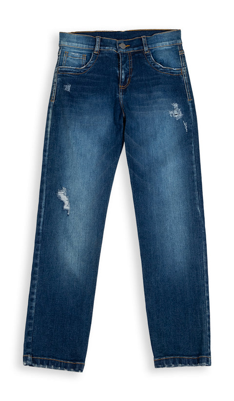 Jean Para Niño En Denim Color Índigo Atenea