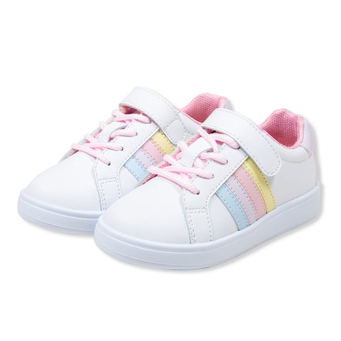 Tenis para bebé niña en material sintético color blanco