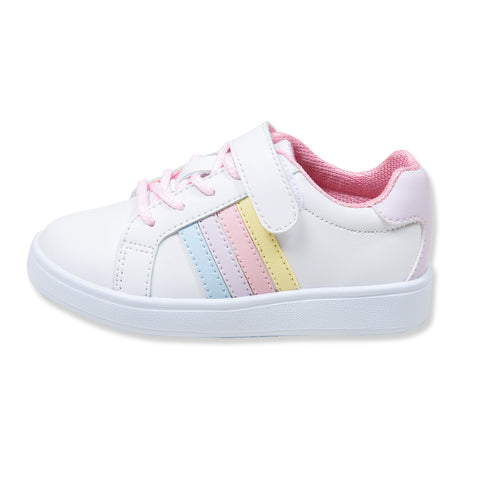 Tenis para bebé niña en material sintético color blanco