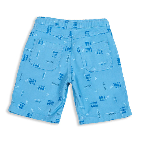 Bermuda para bebé niño en drill color azul