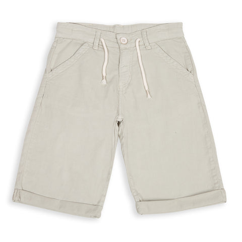 Bermuda para niño en twill color arena
