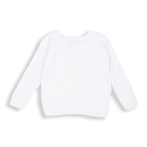 Buso Tejido Para Bebe Niña Color Blanco