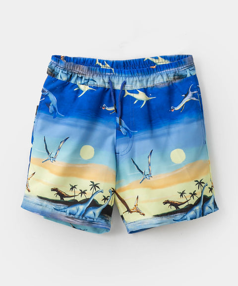 Bermuda de playa para niño en nautical color azul