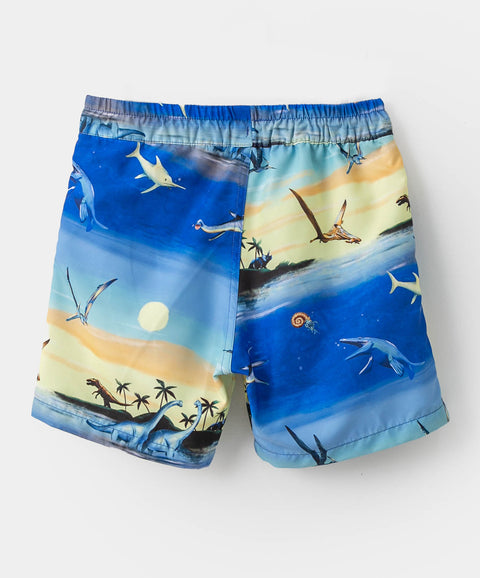 Bermuda de playa para niño en nautical color azul