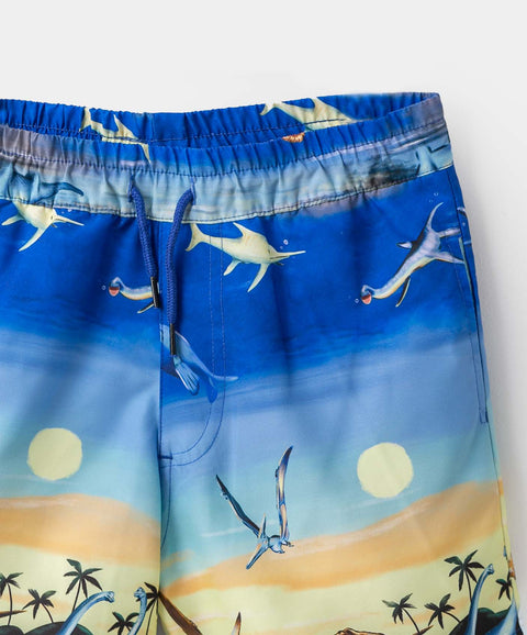 Bermuda de playa para niño en nautical color azul