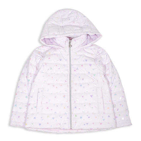 Chaqueta Acolchada Para Bebé Niña Color Verde Manzana