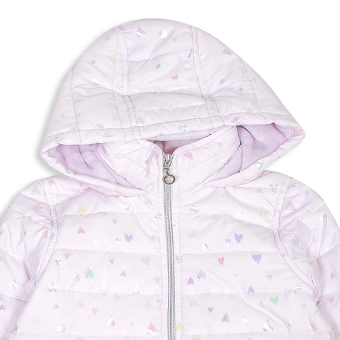 Chaqueta Acolchada Para Bebé Niña Color Verde Manzana