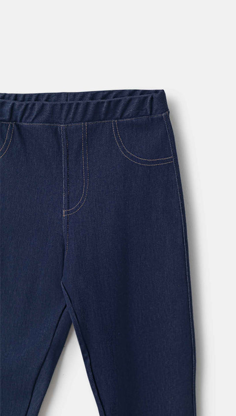 Leggings Para Niña Color Índigo