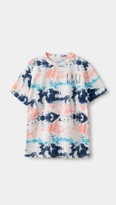 Camiseta para niño en tela suave color azul