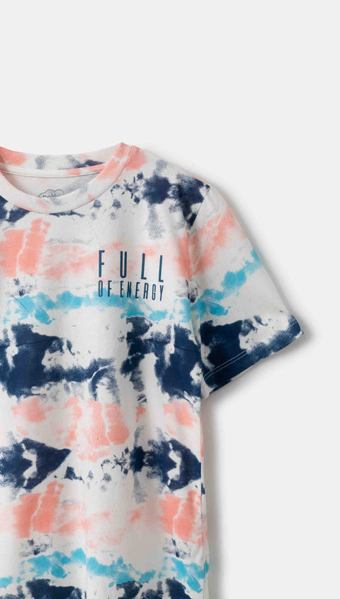 Camiseta para niño en tela suave color azul