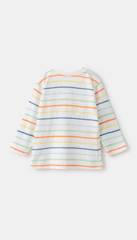 Camiseta para recién nacido en tela suave color blanco