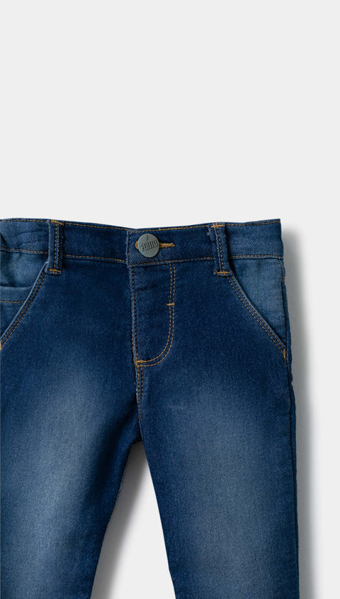 Jean Casual Para Recién Nacida Color Índigo