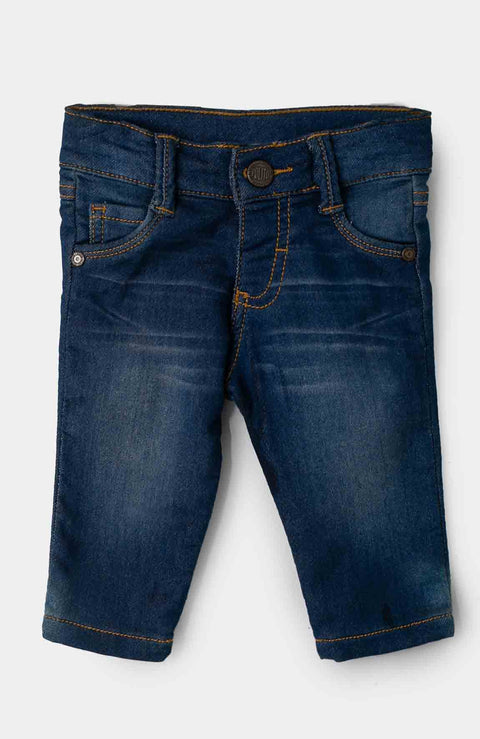 Jean Para Bebé Niño En Burda Color Índigo