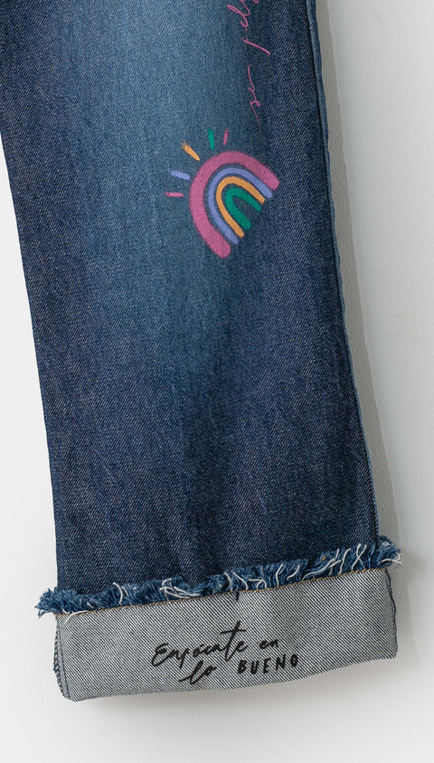 Jean Para Niña Color Índigo