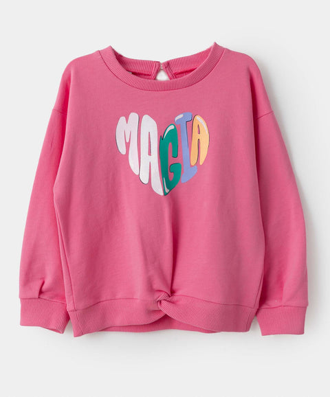 Buzo para bebé niña en burda color fucsia