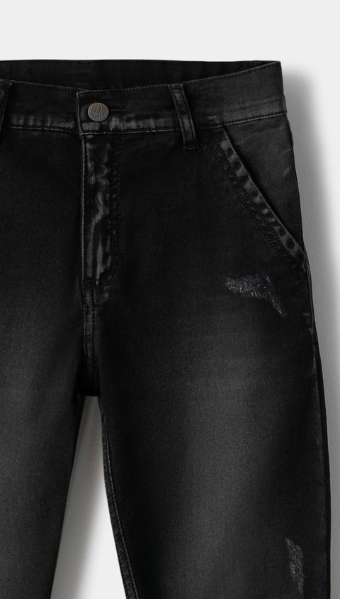 Jean Para Niño En Denim Ginger Color Negro
