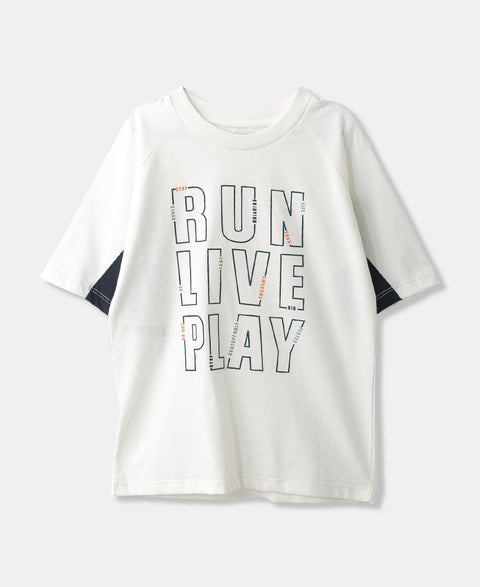 Camiseta para niño en tela suave color blanco