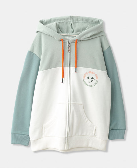 Chompa para bebé niño en burda color verde con marfil