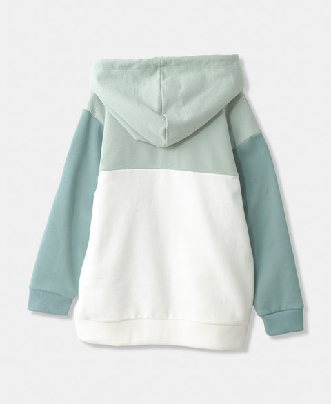 Chompa para bebé niño en burda color verde con marfil