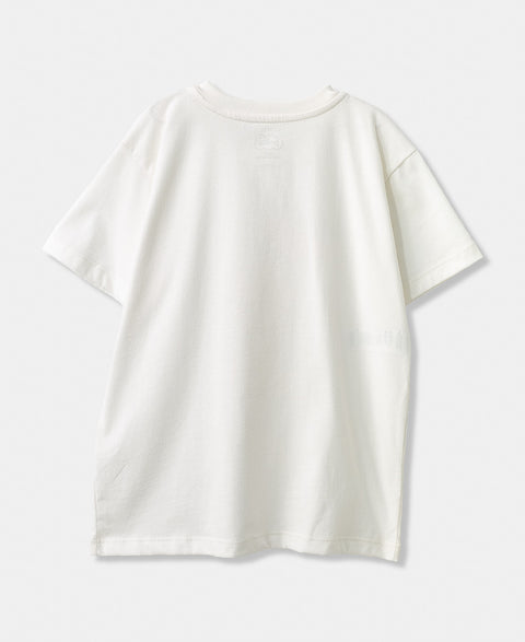 Camiseta para bebé niño en tela suave color marfil