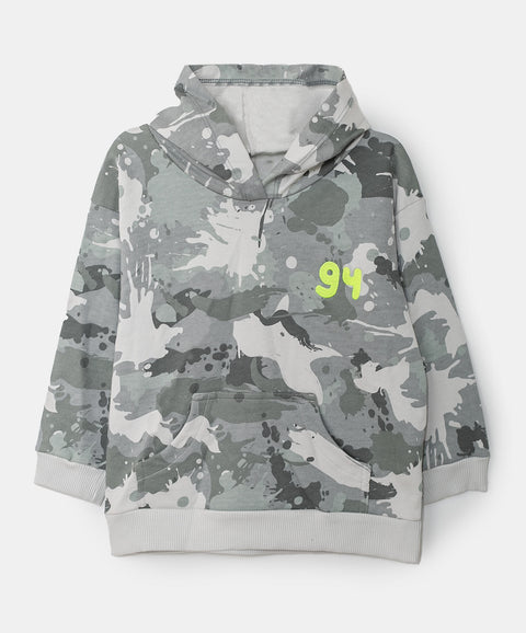 Chompa Con Estampado Militar Para Bebé Niño Color Gris
