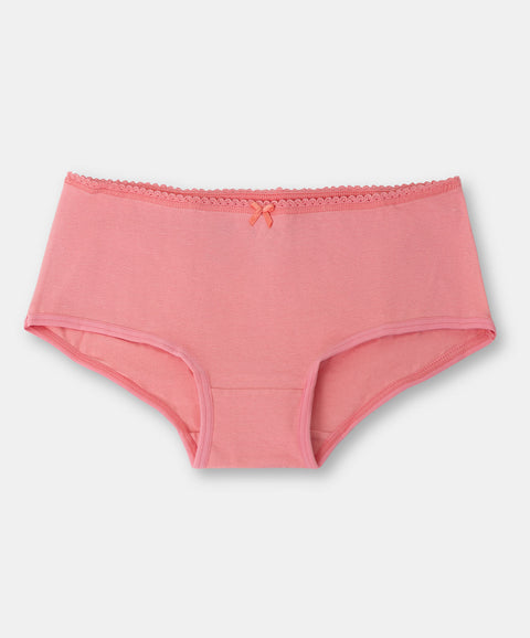 Paquete de top y panties para niña en algodón color aqua