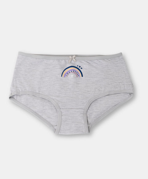 Paquete de panties x 3 para niña en algodón color mandarina