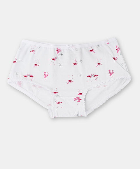 Paquete de panties x 3 para niña en algodón color blanco
