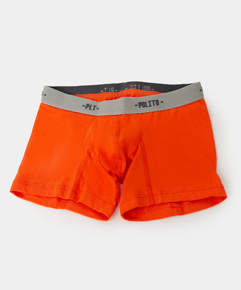 Paquete de bóxers x 3 para niño en algodón color naranja